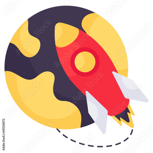 Premium download icon of global travel 
