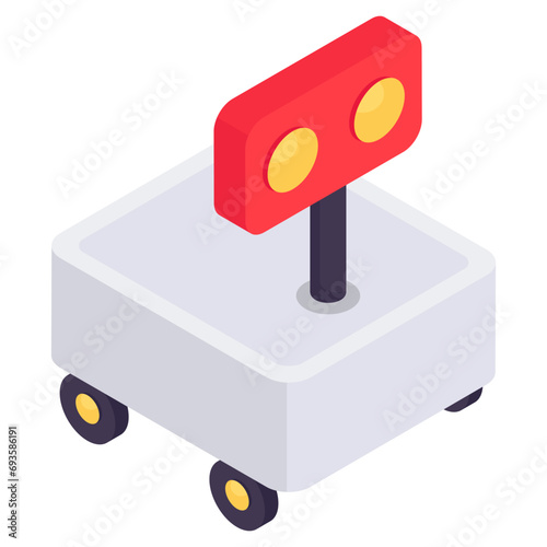 A unique design icon of space rover 