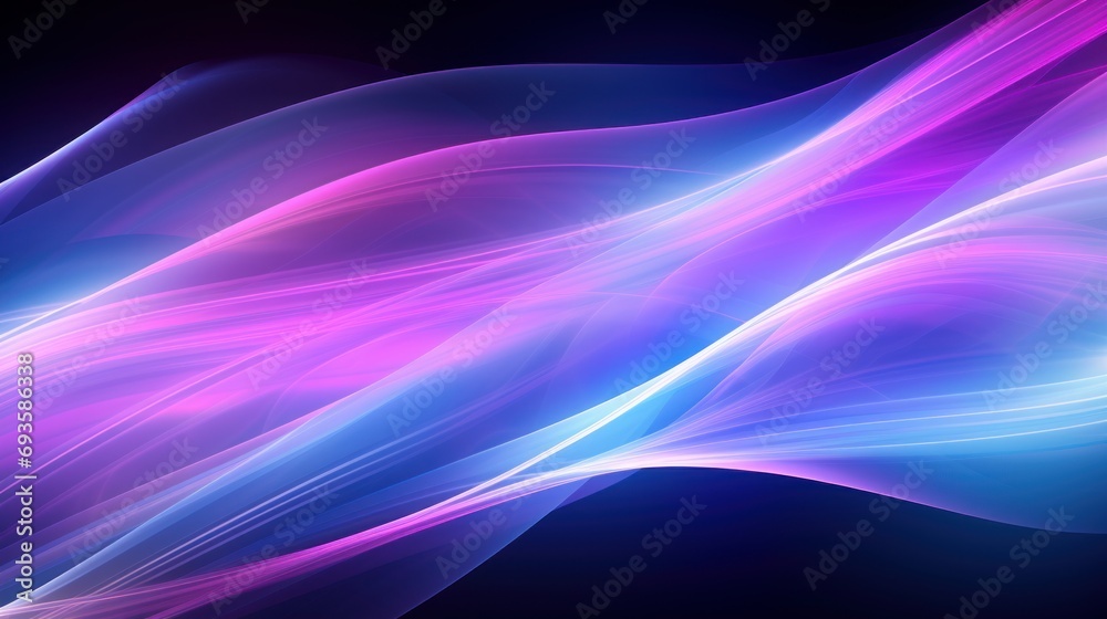 Naklejka premium Multicolored light effects creating luminous waves, rays of light, luminous fog, pyrotechnic effects, disco music style