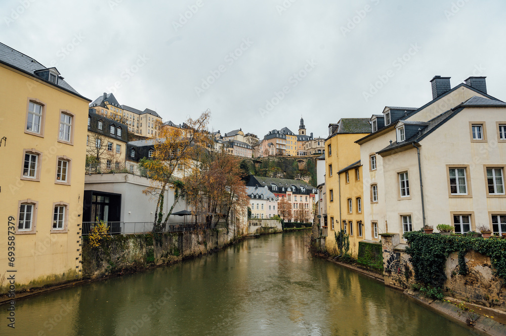Luxembourg city. Old beautifull european city. 
