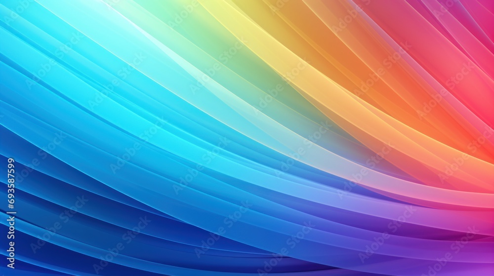 raimbow waves background