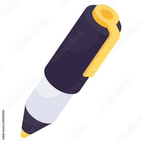 A perfect design icon of ballpoint 