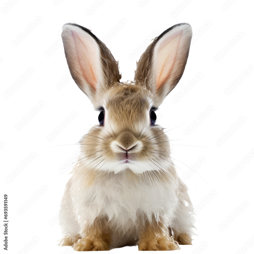 Obraz premium Rabbit isolated on white or transparent background