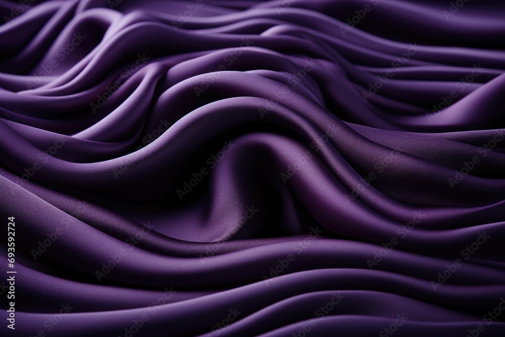 Obraz premium Luxurious Purple Silk Fabric Draped Elegantly