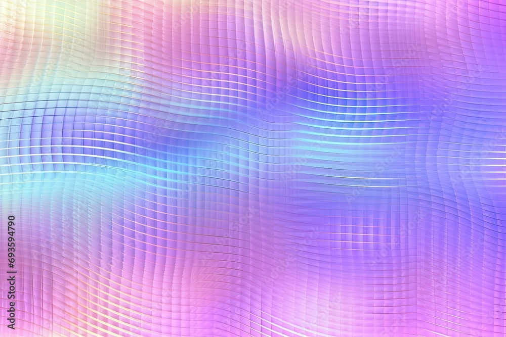 Holography Iridescent colorful background with lines