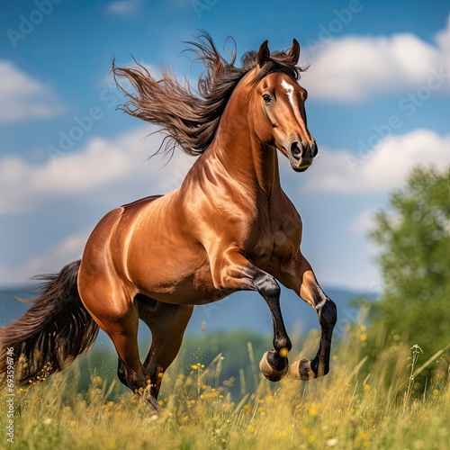 horse in the field