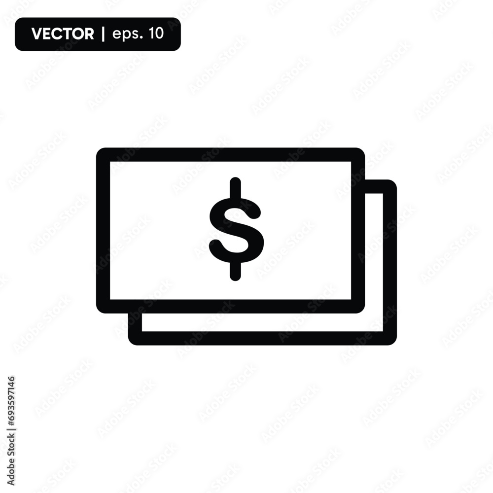 cash payment icon, icon for payment features. vector eps 10 cash payment icon, icon for payment features. vector eps 10