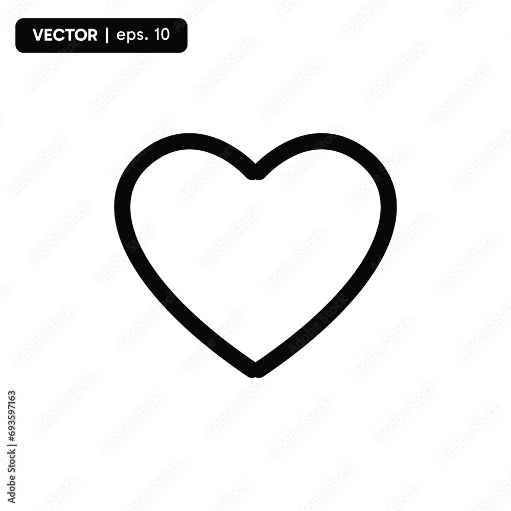 like or love icon, icon to mark viewers or customers. vector eps 10 like or love icon, icon to mark viewers or customers. vector eps 10