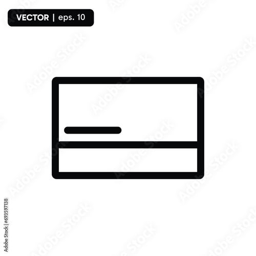 atm card icon, card icon for payment. vector eps 10