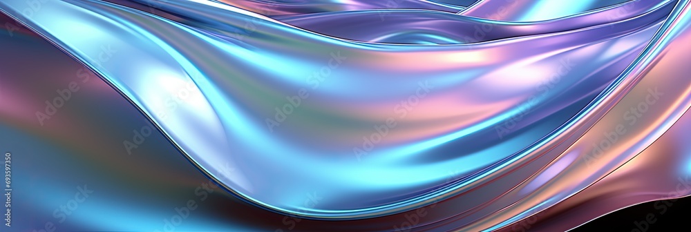 abstract holography background with waves - obrazy, fototapety, plakaty 