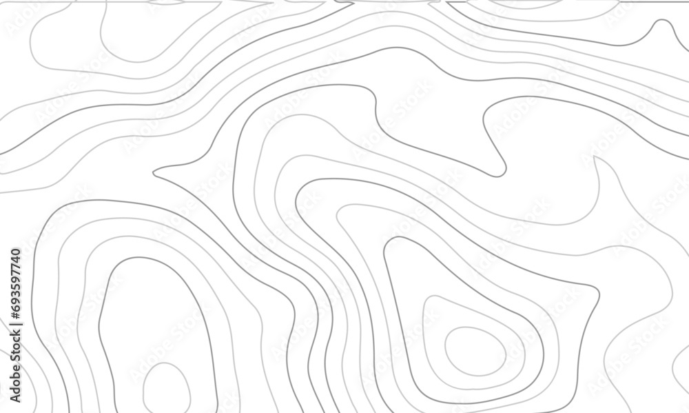 Abstract wavy topographic map. Abstract wavy and curved lines background. Abstract geometric topographic contour map background. Abstract wavy topographic map. Abstract wavy and curved lines background. Abstract geometric topographic contour map background.