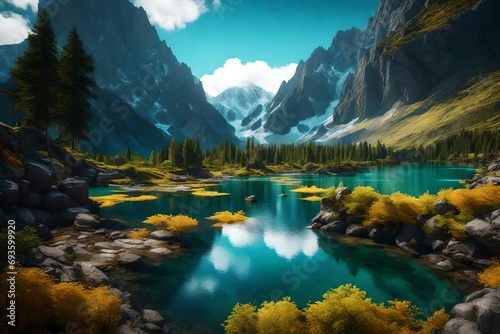 lake in the mountains © usama