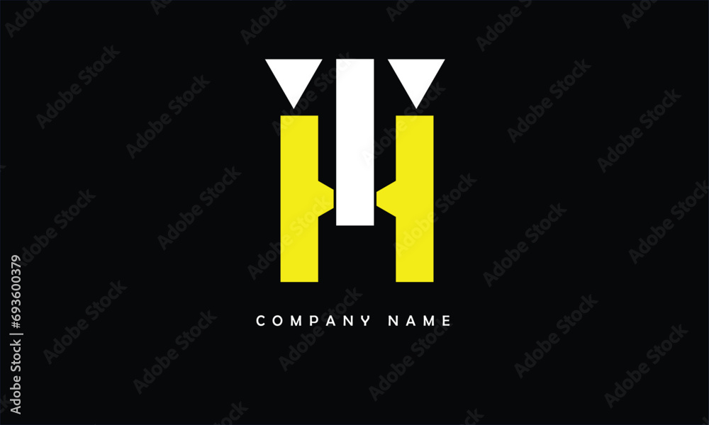 Obraz premium HT, TH, H, T Abstract Letters Logo Monogram