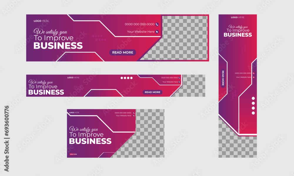 Abstract banner design web template layout Set 4, Modern Gradient Blue cover header background for website design. Abstract banner design web template layout Set 4, Modern Gradient Blue cover header background for website design.