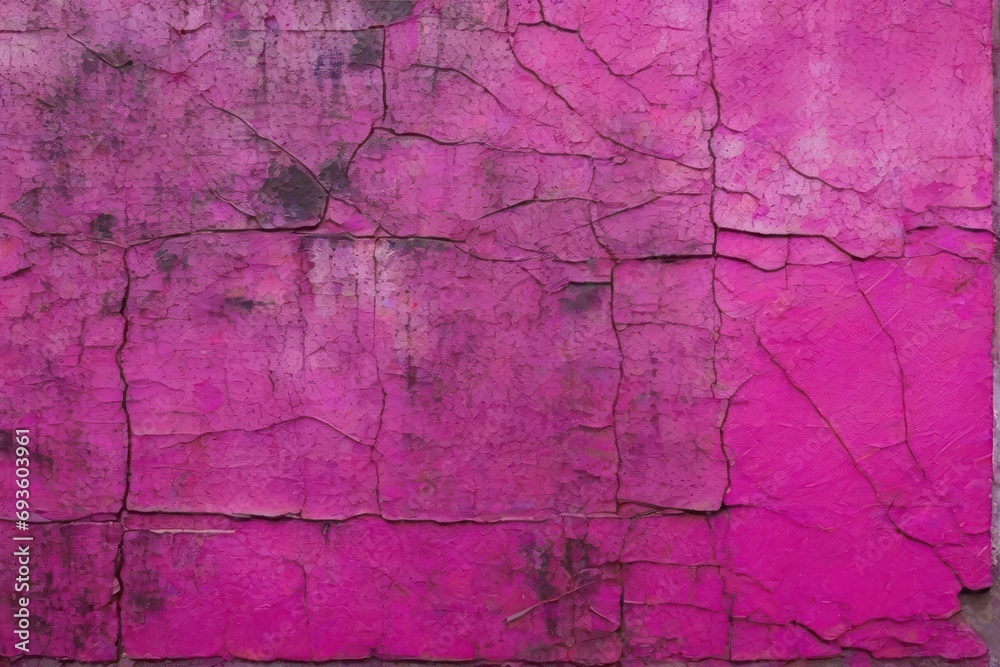Black raspberry red rough painted surface. Toned old wall. Viva magenta color. Dark colorful grunge texture background for design. Brush strokes. Distressed, dirty, grain.