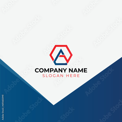 Alphabet letter icon logo A