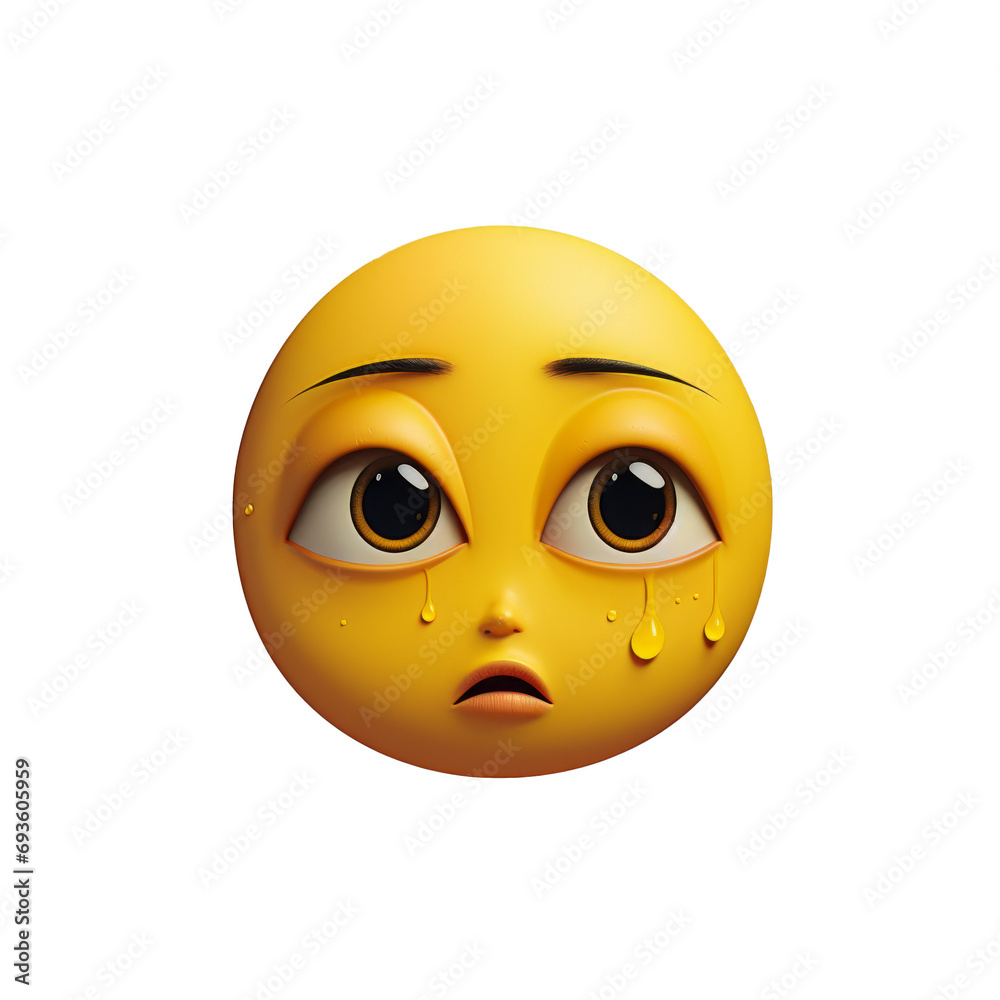 Fototapeta premium Sad emoji