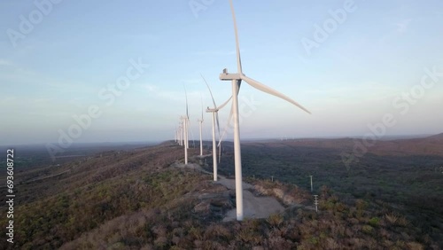 wind farm in lajes, rio grande do norte state, brazil photo