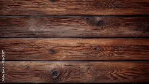 Wooden background. Texture made of wooden boards. Dark Brown Wood texture with scratches.