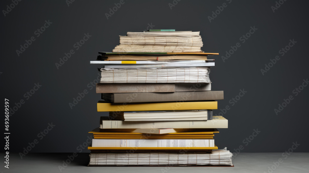 Stack of documents on the office desk Stack of documents on the office desk