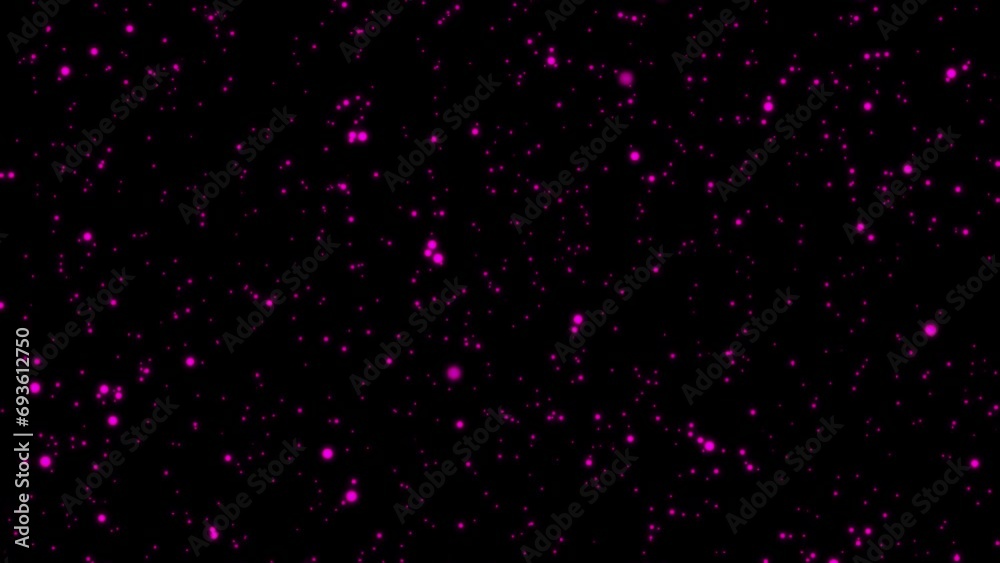 Red particle on black background