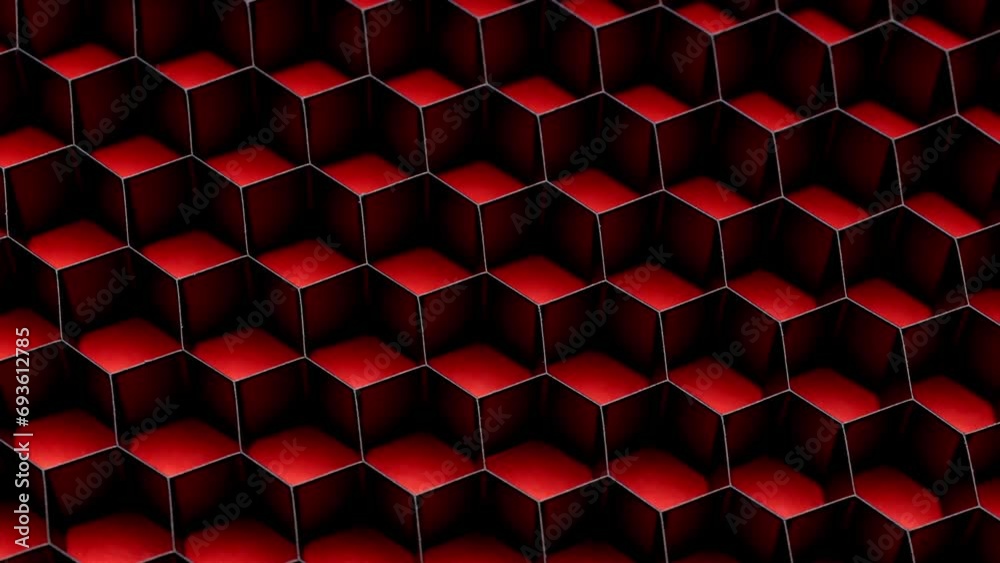 Surface consisting of hexagonal cells. Abstract hexagon geometry background. Useful as abstract background.