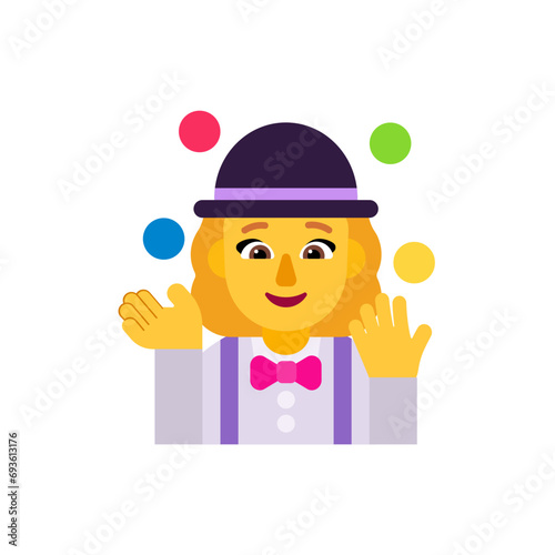 Woman Juggling