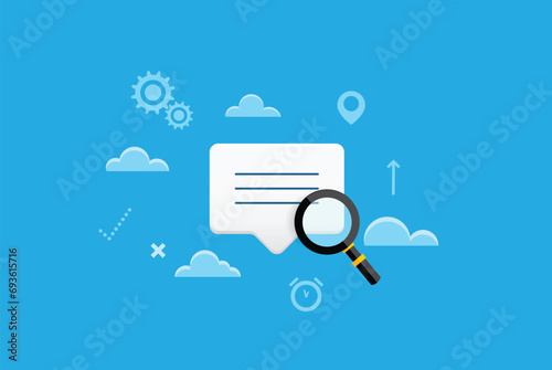 Investigation, research and analysis conceptual vector illustration