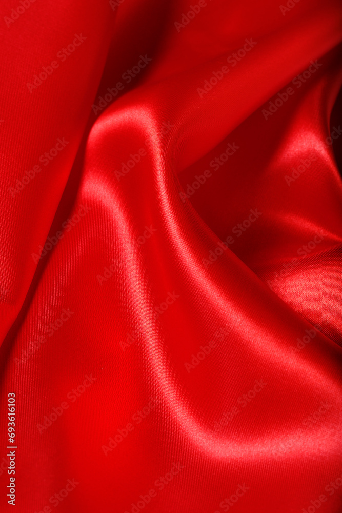 Background with red silk fabric. Background with red silk fabric.
