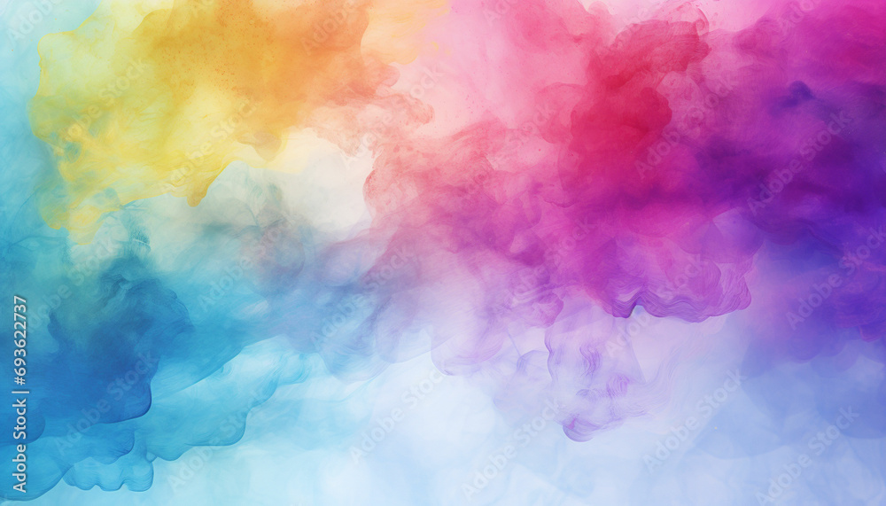 colorful watercolor rainbow background