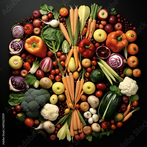 set of vegetables