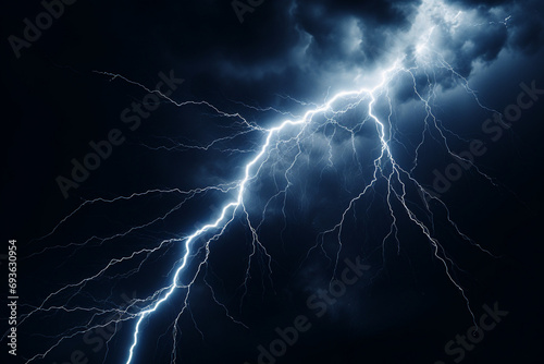 lightning in the night sky created using generative Ai tools