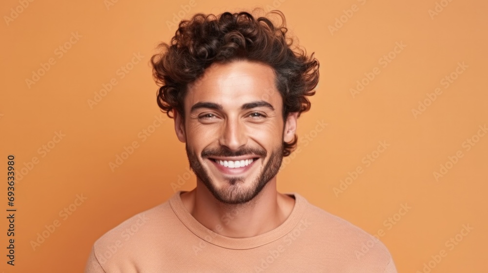 Beautiful handsome portrait of a man with expression Beautiful handsome portrait of a man with expression
