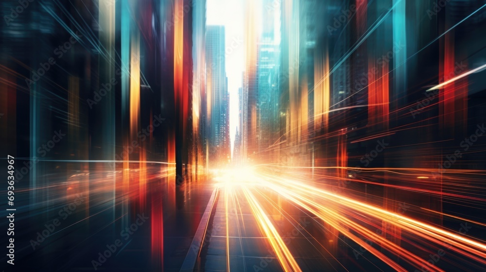 City abstract light background City abstract light background