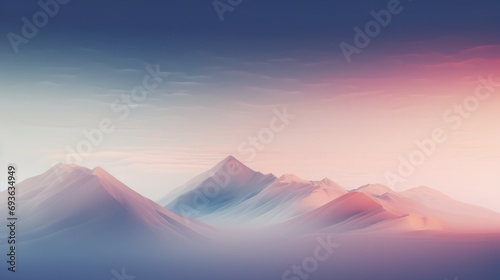 Background sunrise in mountains