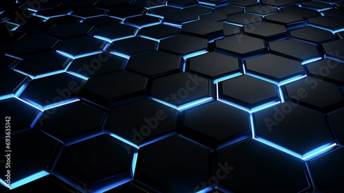 abstract background with hexagons