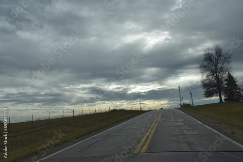 Clouds Over a Rural Highway