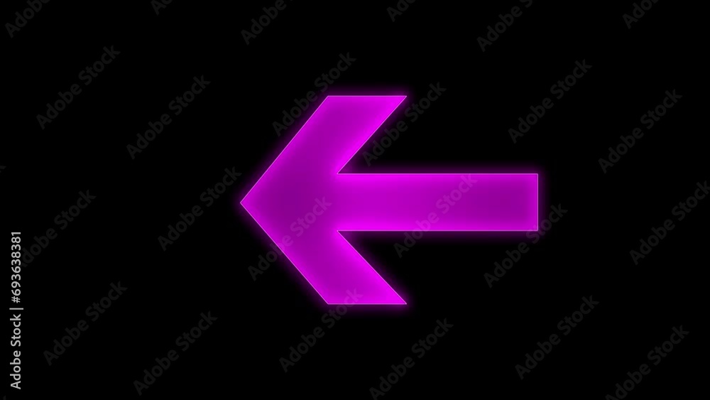 Purple color left arrow and direction icon. Rising, growing and Isolated vector illustration Purple color left arrow and direction icon. Rising, growing and Isolated vector illustration
