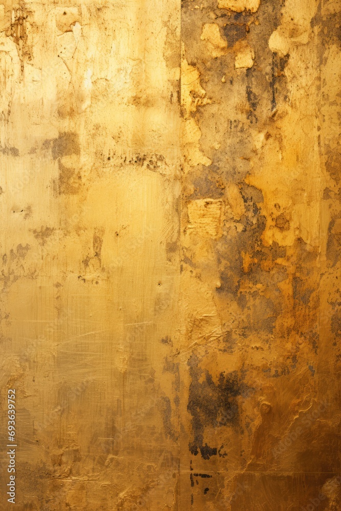 Gold wall with textured background