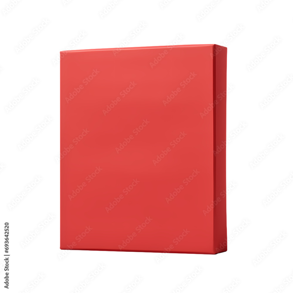 Red box isolated on transparent background Red box isolated on transparent background