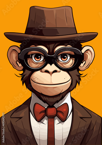scimmie con cappello 01