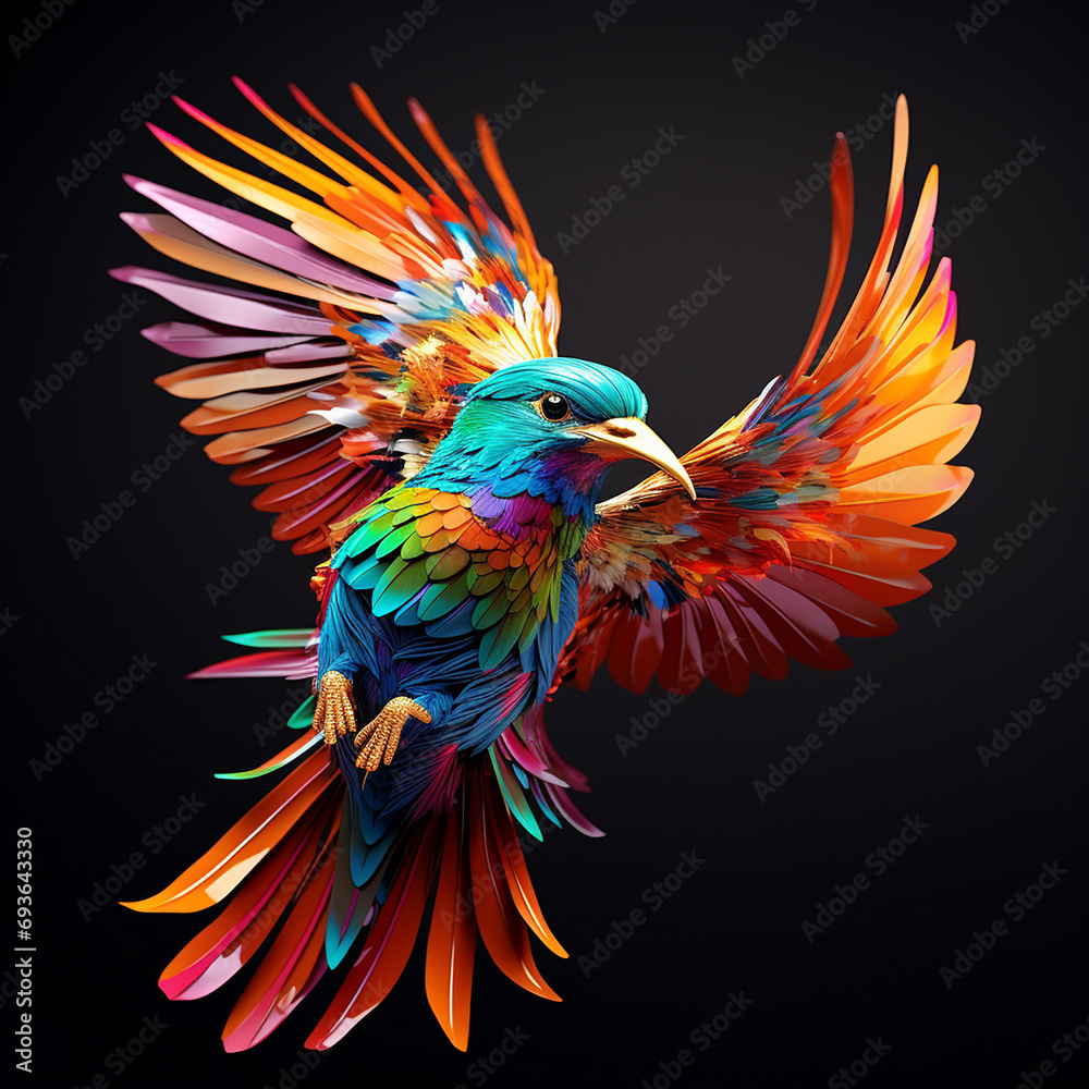 Obraz premium Beautiful picture of bird made with generative Ai