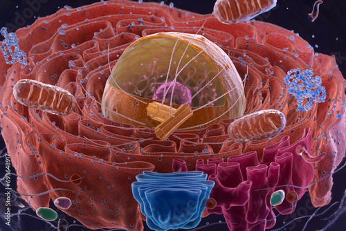 Eukaryote or eukaryotic cell photo