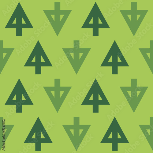 seamless pattern with christmas trees