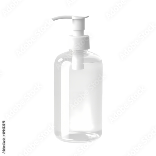 Hand sanitizer bottle isolated on transparent background