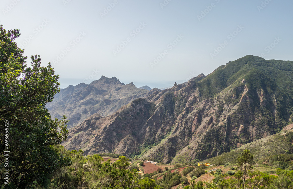 Anaga mountains in sunshine on Tenerife Anaga mountains in sunshine on Tenerife