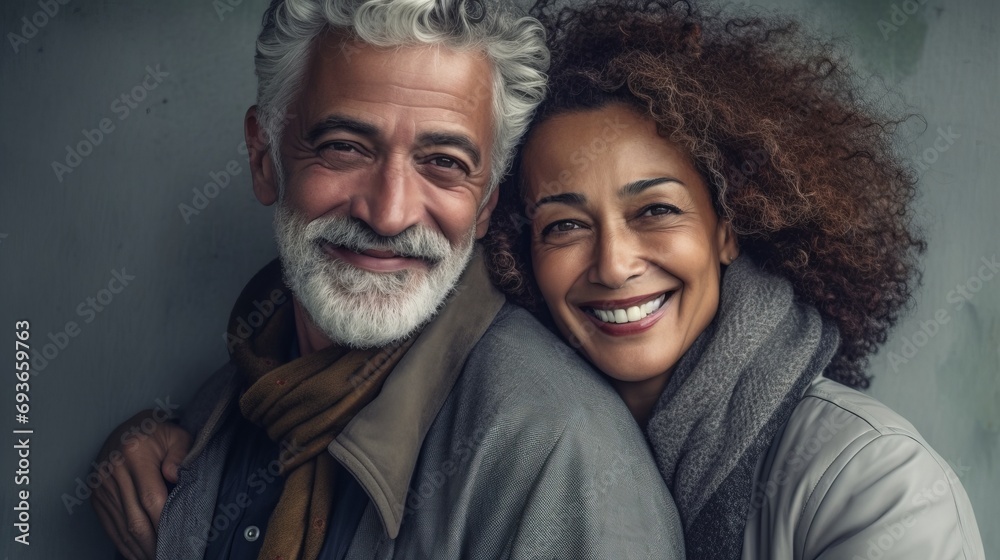 smiling loving older couple smiling loving older couple