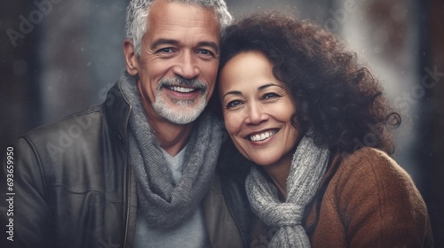 smiling loving older couple © PawsomeStocks