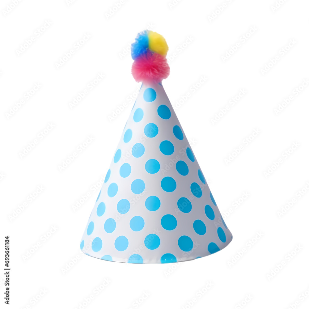 Party hat isolated on transparent background