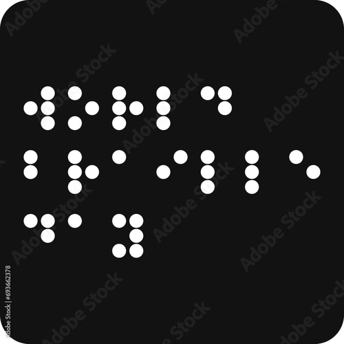 World Braille Day, Vector dotted type for blind disabled people, braille aplhabet,